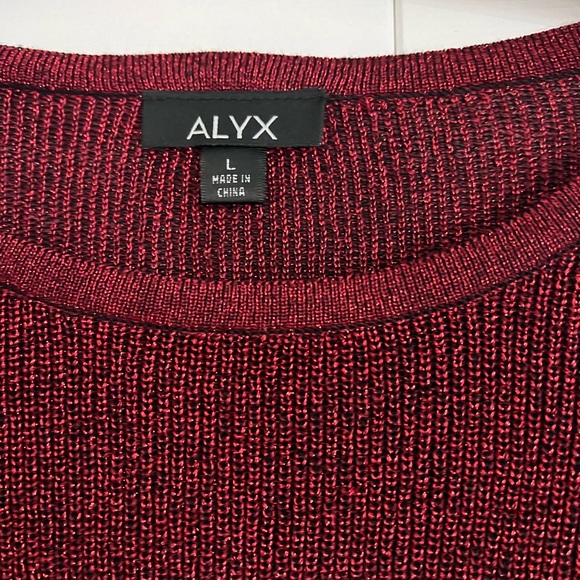 Alyx Burgundy Knit Sweater - Picture 2 of 3